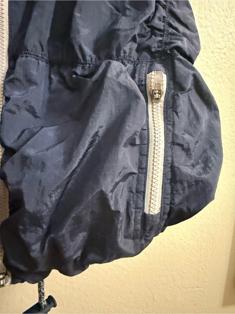 Free people movement Navy Hooded Quilted Vest with Contrast Zipper - Picture 4 of 6